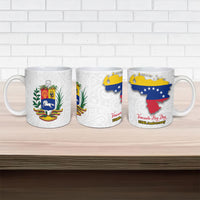 Venezuela Flag Day 220th Anniversary Ceramic Mug Patriotic Map Coat Of Arms Subtle