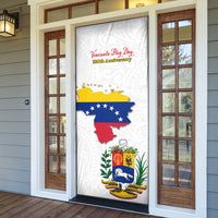 Venezuela Flag Day 220th Anniversary Door Cover Patriotic Map Coat Of Arms Subtle
