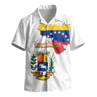 Venezuela Flag Day 220th Anniversary Kid Hawaiian Shirt Patriotic Map Coat Of Arms Subtle
