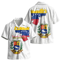 Venezuela Flag Day 220th Anniversary Kid Hawaiian Shirt Patriotic Map Coat Of Arms Subtle