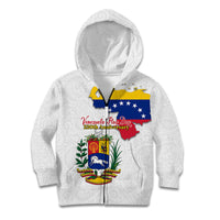 Venezuela Flag Day 220th Anniversary Kid Hoodie Patriotic Map Coat Of Arms Subtle