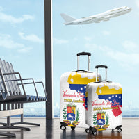 Venezuela Flag Day 220th Anniversary Luggage Cover Patriotic Map Coat Of Arms Subtle