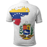 Venezuela Flag Day 220th Anniversary Polo Shirt Patriotic Map Coat Of Arms Subtle