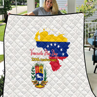 Venezuela Flag Day 220th Anniversary Quilt Patriotic Map Coat Of Arms Subtle