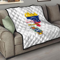 Venezuela Flag Day 220th Anniversary Quilt Patriotic Map Coat Of Arms Subtle