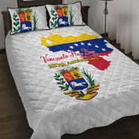Venezuela Flag Day 220th Anniversary Quilt Bed Set Patriotic Map Coat Of Arms Subtle