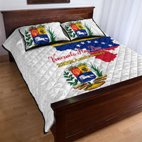 Venezuela Flag Day 220th Anniversary Quilt Bed Set Patriotic Map Coat Of Arms Subtle