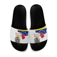 Venezuela Flag Day 220th Anniversary Slide Sandals Patriotic Map Coat Of Arms Subtle