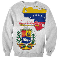 Venezuela Flag Day 220th Anniversary Sweatshirt Patriotic Map Coat Of Arms Subtle
