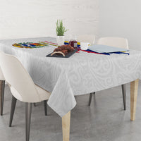 Venezuela Flag Day 220th Anniversary Tablecloth Patriotic Map Coat Of Arms Subtle