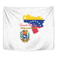 Venezuela Flag Day 220th Anniversary Tapestry Patriotic Map Coat Of Arms Subtle