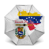 Venezuela Flag Day 220th Anniversary Umbrella Patriotic Map Coat Of Arms Subtle