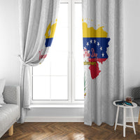 Venezuela Flag Day 220th Anniversary Window Curtain Patriotic Map Coat Of Arms Subtle