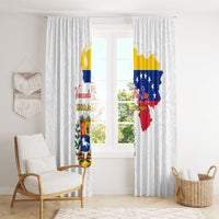 Venezuela Flag Day 220th Anniversary Window Curtain Patriotic Map Coat Of Arms Subtle