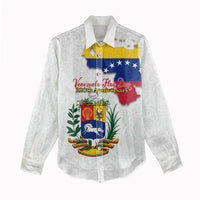 Venezuela Flag Day 220th Anniversary Women Casual Shirt Patriotic Map Coat Of Arms Subtle