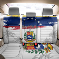 Venezuela Flag Day Back Car Seat Cover 220th Anniversary Coat Of Arms Palm Tree Silhouette