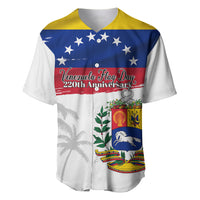 Venezuela Flag Day Baseball Jersey 220th Anniversary Coat Of Arms Palm Tree Silhouette