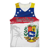 Venezuela Flag Day Basketball Jersey 220th Anniversary Coat Of Arms Palm Tree Silhouette