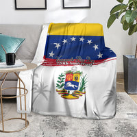 Venezuela Flag Day Blanket 220th Anniversary Coat Of Arms Palm Tree Silhouette