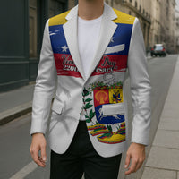 Venezuela Flag Day Blazer 220th Anniversary Coat Of Arms Palm Tree Silhouette