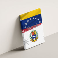 Venezuela Flag Day Canvas Wall Art 220th Anniversary Coat Of Arms Palm Tree Silhouette