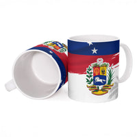 Venezuela Flag Day Ceramic Mug 220th Anniversary Coat Of Arms Palm Tree Silhouette