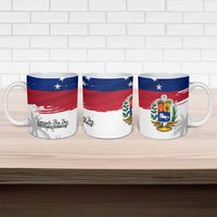 Venezuela Flag Day Ceramic Mug 220th Anniversary Coat Of Arms Palm Tree Silhouette
