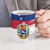 Venezuela Flag Day Ceramic Mug 220th Anniversary Coat Of Arms Palm Tree Silhouette