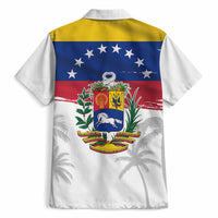 Venezuela Flag Day Hawaiian Shirt 220th Anniversary Coat Of Arms Palm Tree Silhouette
