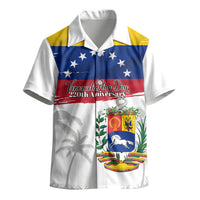 Venezuela Flag Day Kid Hawaiian Shirt 220th Anniversary Coat Of Arms Palm Tree Silhouette