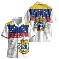 Venezuela Flag Day Kid Hawaiian Shirt 220th Anniversary Coat Of Arms Palm Tree Silhouette