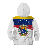 Venezuela Flag Day Kid Hoodie 220th Anniversary Coat Of Arms Palm Tree Silhouette