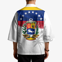 Venezuela Flag Day Kimono 220th Anniversary Coat Of Arms Palm Tree Silhouette