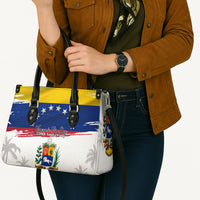 Venezuela Flag Day Leather Bag 220th Anniversary Coat Of Arms Palm Tree Silhouette