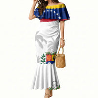 Venezuela Flag Day Mermaid Dress 220th Anniversary Coat Of Arms Palm Tree Silhouette