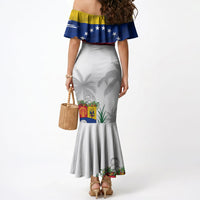 Venezuela Flag Day Mermaid Dress 220th Anniversary Coat Of Arms Palm Tree Silhouette