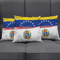 Venezuela Flag Day Pillow Cover 220th Anniversary Coat Of Arms Palm Tree Silhouette