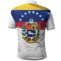 Venezuela Flag Day Polo Shirt 220th Anniversary Coat Of Arms Palm Tree Silhouette