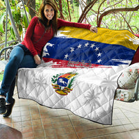 Venezuela Flag Day Quilt 220th Anniversary Coat Of Arms Palm Tree Silhouette
