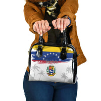 Venezuela Flag Day Shoulder Handbag 220th Anniversary Coat Of Arms Palm Tree Silhouette
