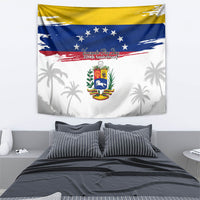 Venezuela Flag Day Tapestry 220th Anniversary Coat Of Arms Palm Tree Silhouette