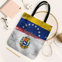 Venezuela Flag Day Tote Bag 220th Anniversary Coat Of Arms Palm Tree Silhouette
