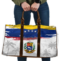 Venezuela Flag Day Travel Bag 220th Anniversary Coat Of Arms Palm Tree Silhouette