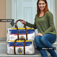 Venezuela Flag Day Travel Bag 220th Anniversary Coat Of Arms Palm Tree Silhouette