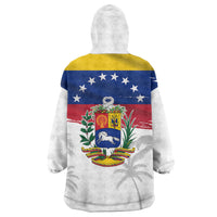 Venezuela Flag Day Wearable Blanket Hoodie 220th Anniversary Coat Of Arms Palm Tree Silhouette