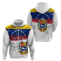 Venezuela Flag Day Zip Hoodie 220th Anniversary Coat Of Arms Palm Tree Silhouette