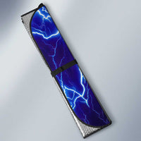 Snake and Bowling Ball Design Auto Sun Shade with Lightning Background and Custom Team Name Text - Wonder Print Shop