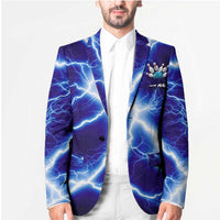 Snake and Bowling Ball Design Blazer with Lightning Background and Custom Team Name Text - Wonder Print Shop