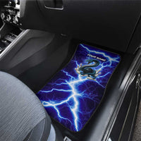 Snake and Bowling Ball Design Car Mats with Lightning Background and Custom Team Name Text - Wonder Print Shop