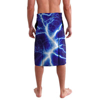 Snake and Bowling Ball Design Lavalava with Lightning Background and Custom Team Name Text - Wonder Print Shop